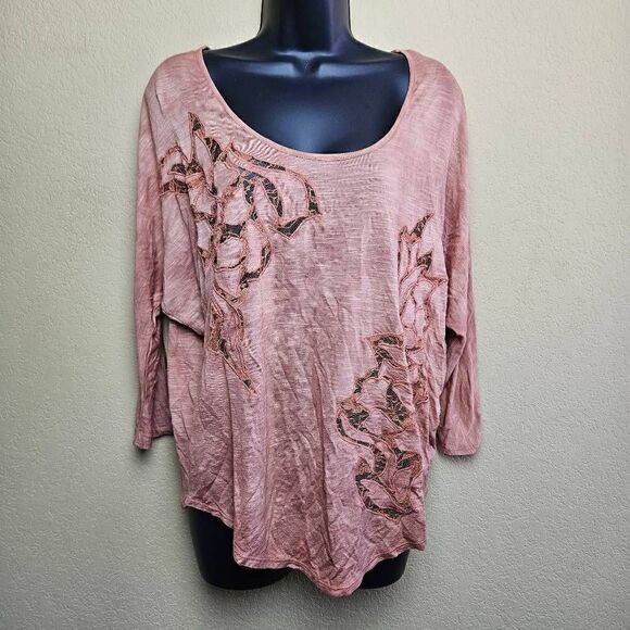 Free People Mesh Cut-Out Top - Picture 1 of 8